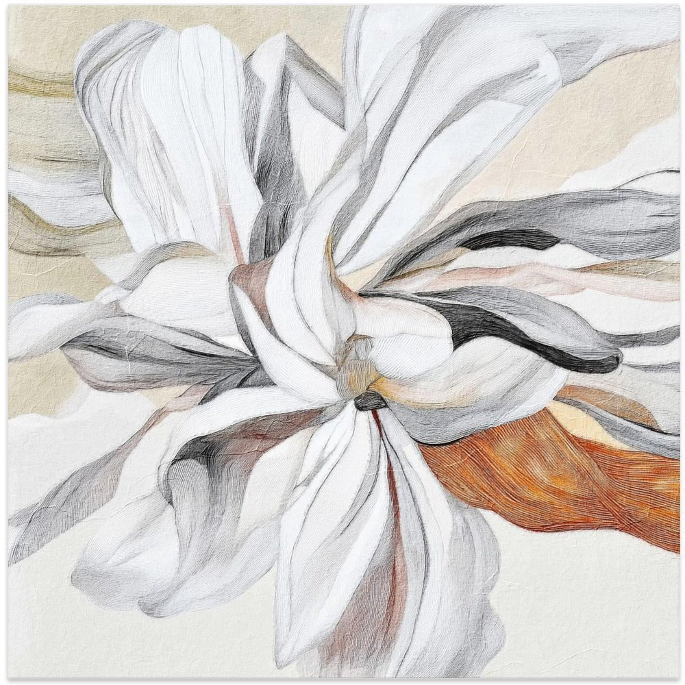 Fleur II - Square Stretched Canvas, Poster or Fine Art Print - I Heart Wall Art - Poster Print, Canvas Print or Framed Art Print