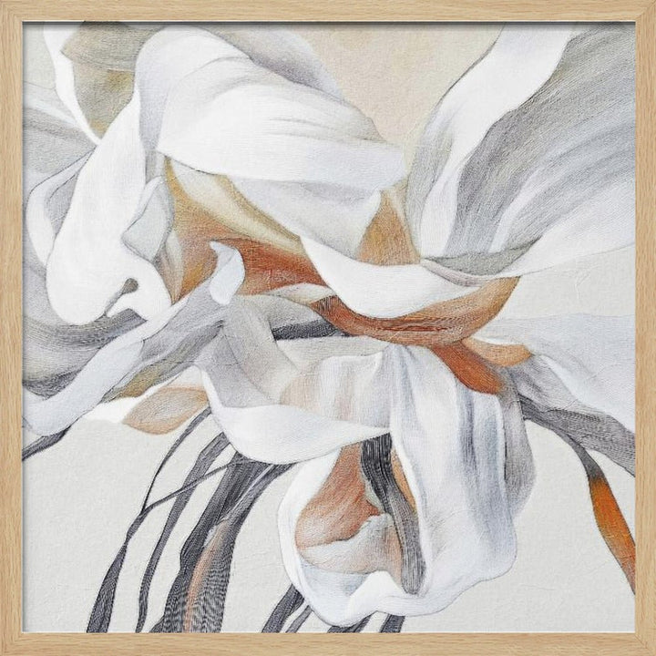 Fleur - Square Stretched Canvas, Poster or Fine Art Print - I Heart Wall Art - Poster Print, Canvas Print or Framed Art Print