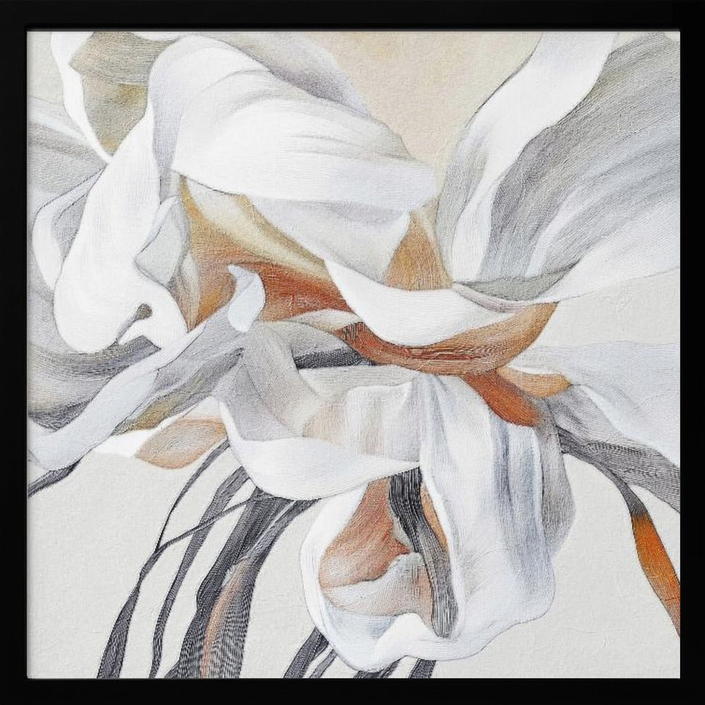 Fleur - Square Stretched Canvas, Poster or Fine Art Print - I Heart Wall Art - Poster Print, Canvas Print or Framed Art Print