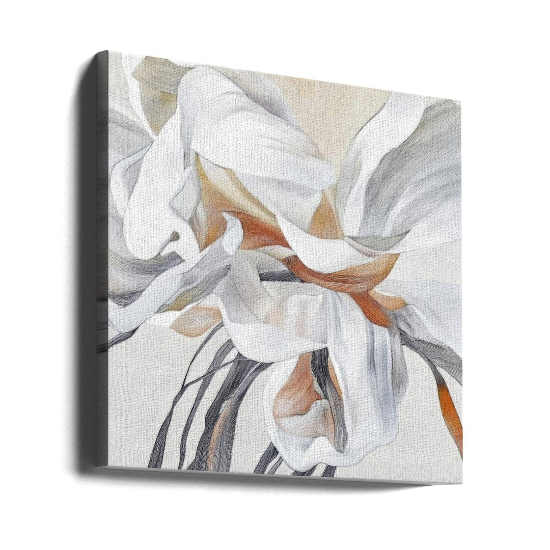 Fleur - Square Stretched Canvas, Poster or Fine Art Print - I Heart Wall Art - Poster Print, Canvas Print or Framed Art Print