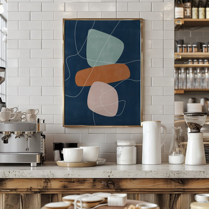 Floating Shapes - Stretched Canvas, Poster or Fine Art Print - I Heart Wall Art - Poster Print, Canvas Print or Framed Art Print