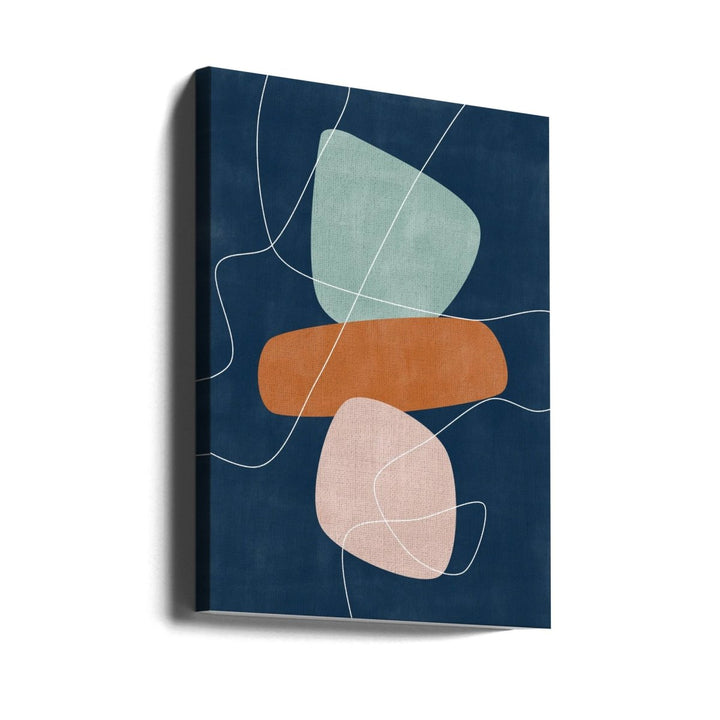Floating Shapes - Stretched Canvas, Poster or Fine Art Print - I Heart Wall Art - Poster Print, Canvas Print or Framed Art Print