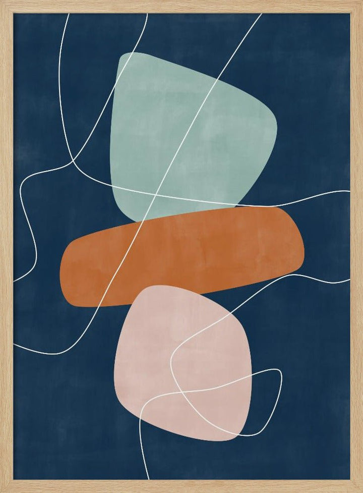 Floating Shapes - Stretched Canvas, Poster or Fine Art Print - I Heart Wall Art - Poster Print, Canvas Print or Framed Art Print