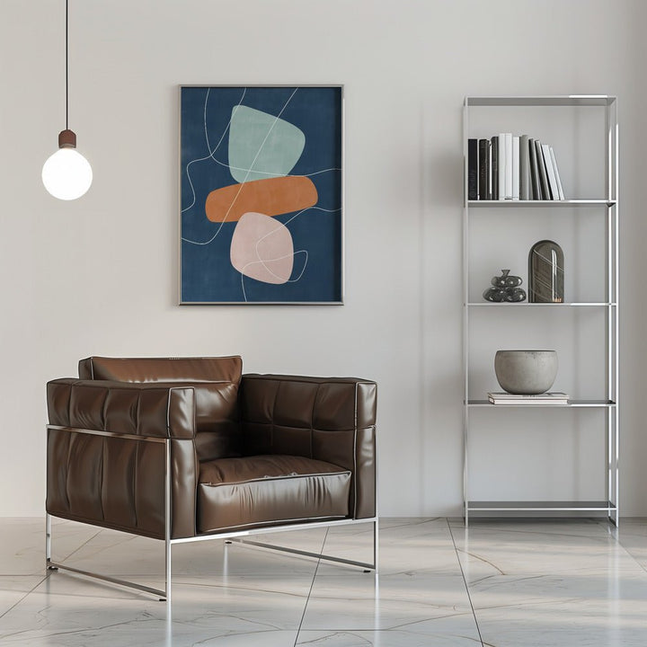 Floating Shapes - Stretched Canvas, Poster or Fine Art Print - I Heart Wall Art - Poster Print, Canvas Print or Framed Art Print