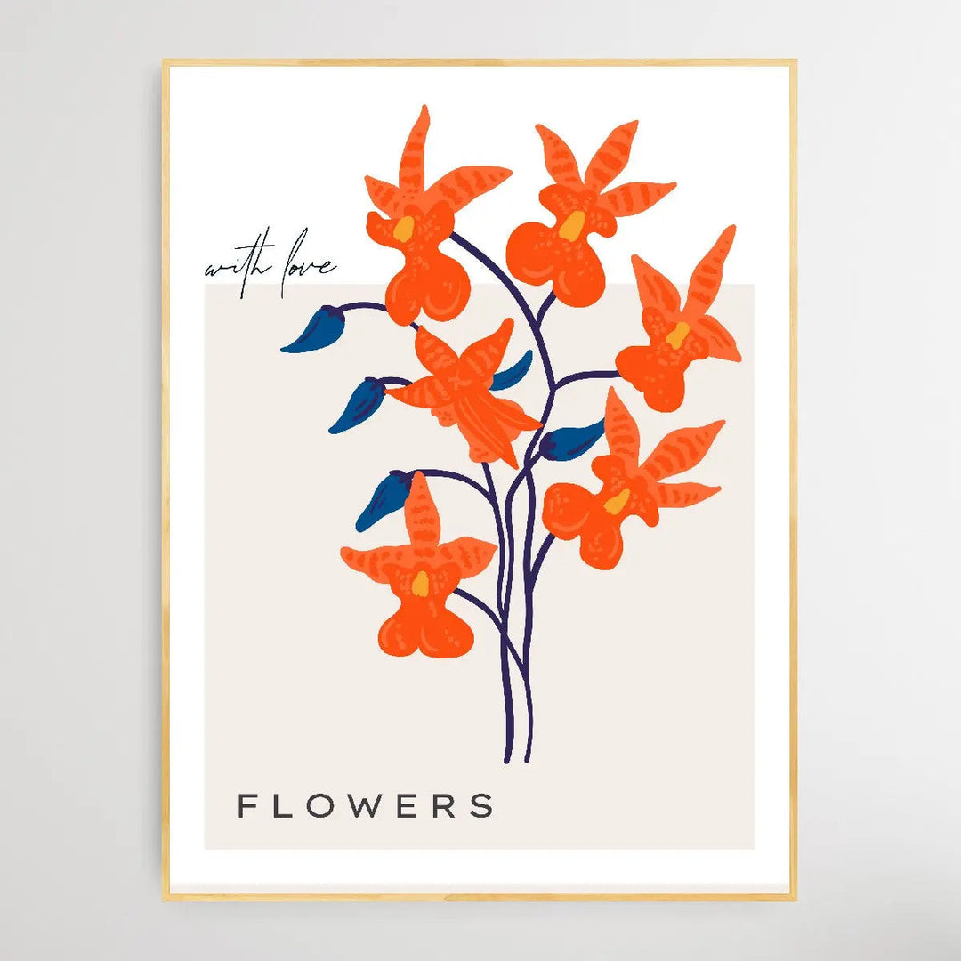 Floral Botanica Number 6 - Floral Poster Style Print Collection - I Heart Wall Art