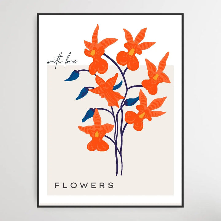 Floral Botanica Number 6 - Floral Poster Style Print Collection - I Heart Wall Art
