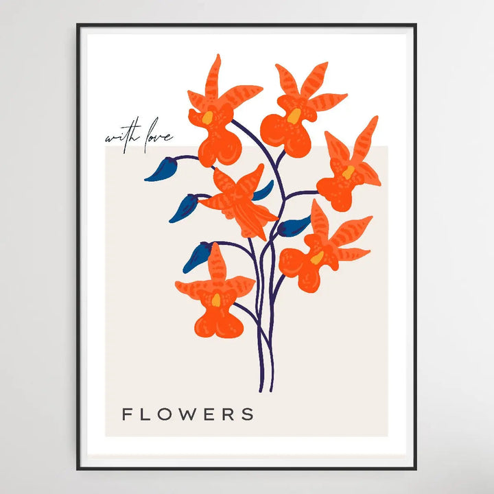Floral Botanica Number 6 - Floral Poster Style Print Collection - I Heart Wall Art
