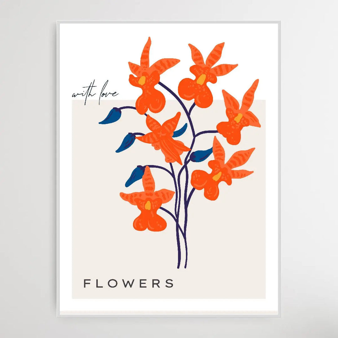 Floral Botanica Number 6 - Floral Poster Style Print Collection - I Heart Wall Art