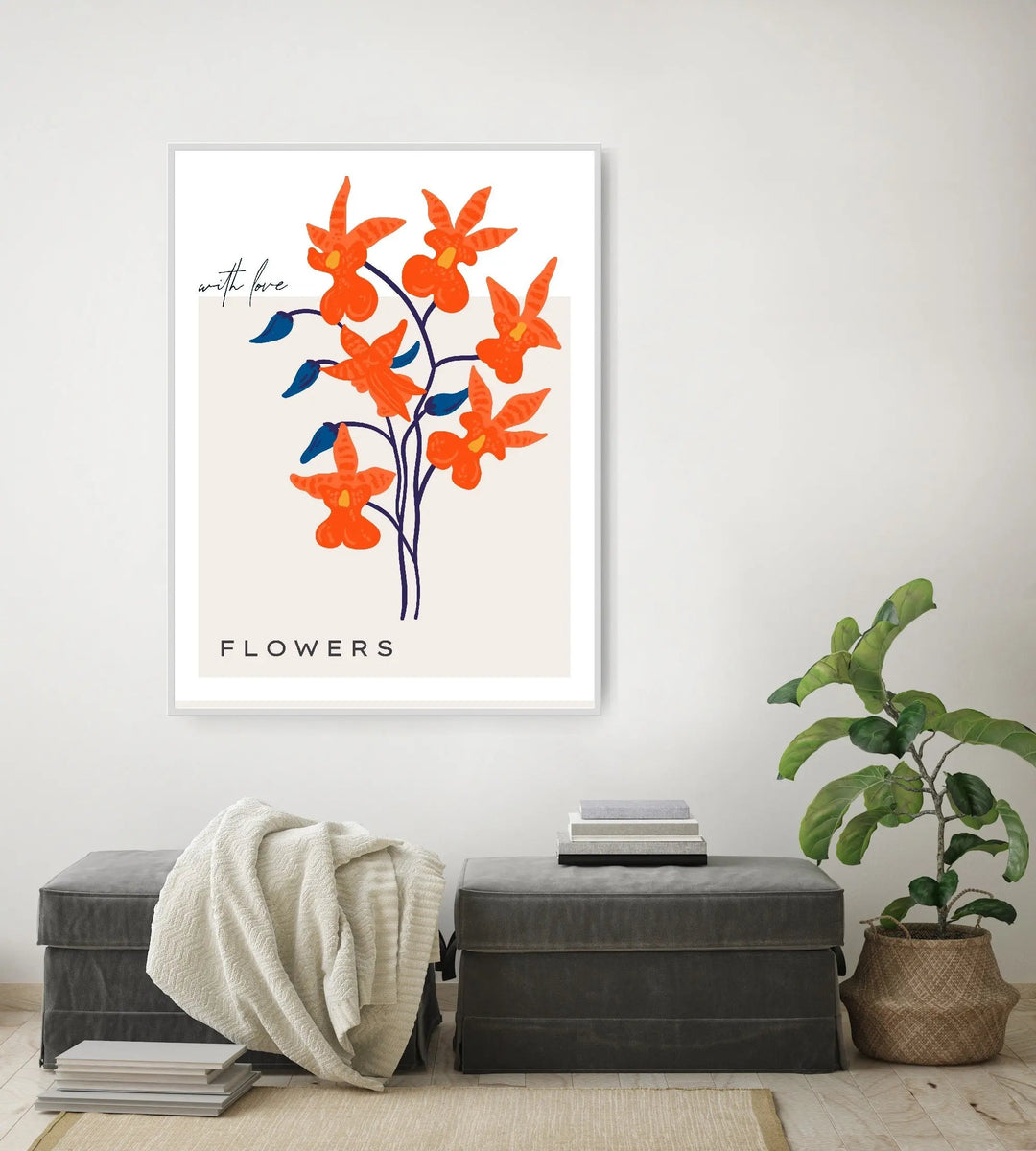 Floral Botanica Number 6 - Floral Poster Style Print Collection - I Heart Wall Art
