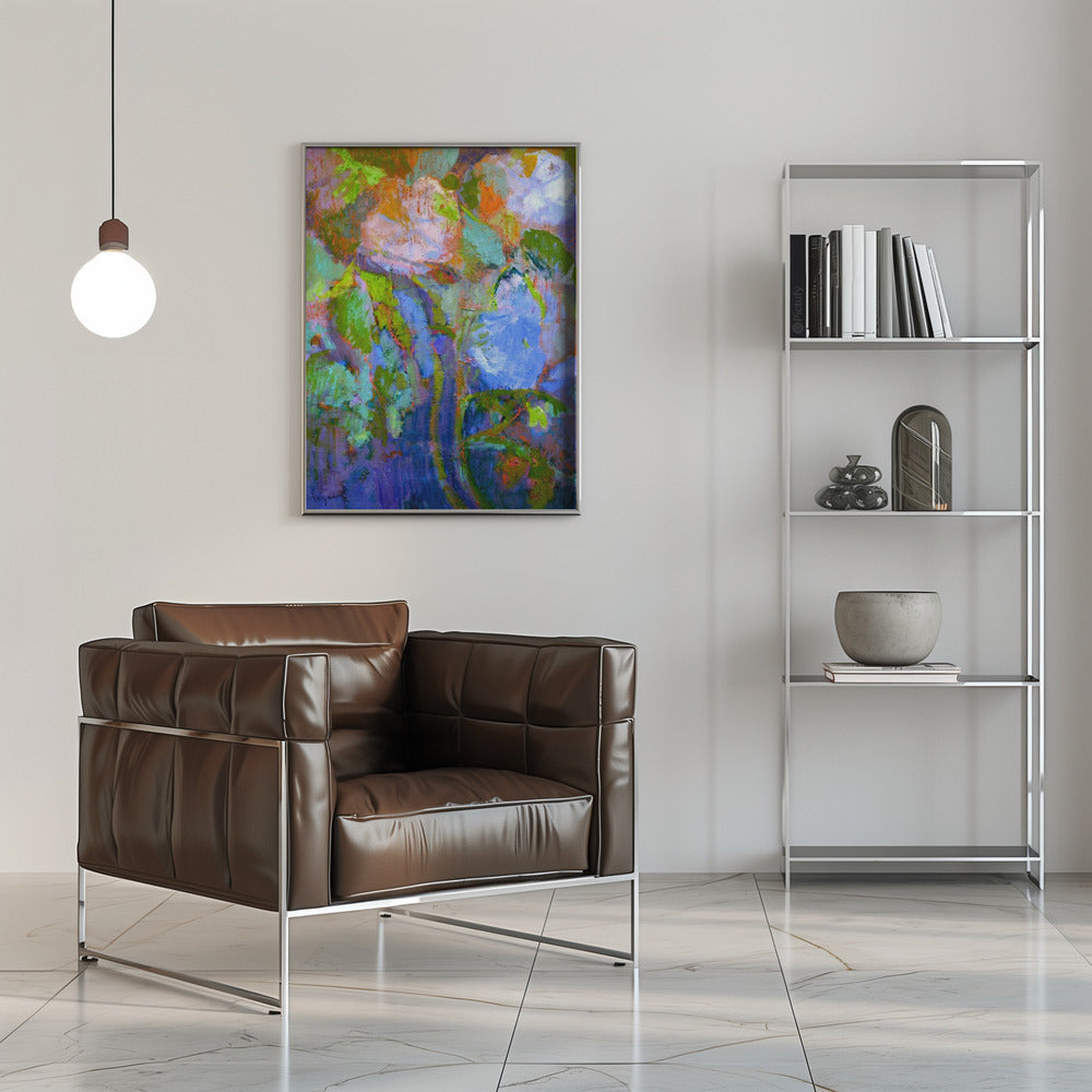 Floral Dreamscape - Stretched Canvas, Poster or Fine Art Print I Heart Wall Art
