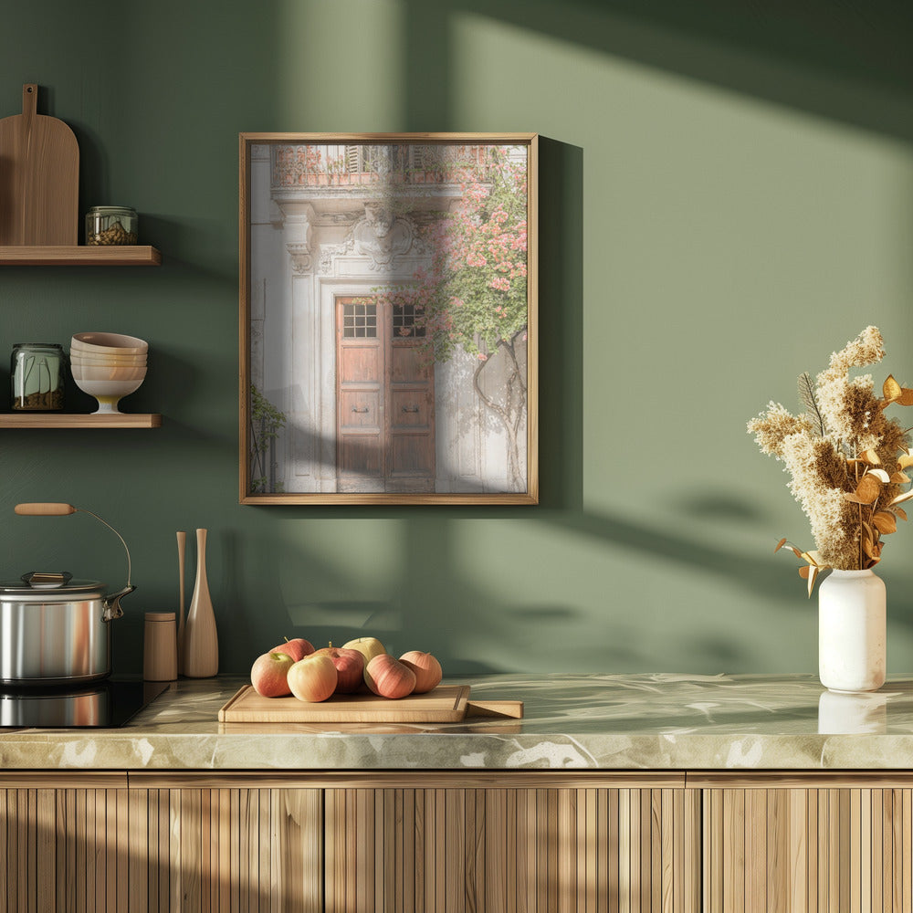 Floral Entry - Stretched Canvas, Poster or Fine Art Print I Heart Wall Art