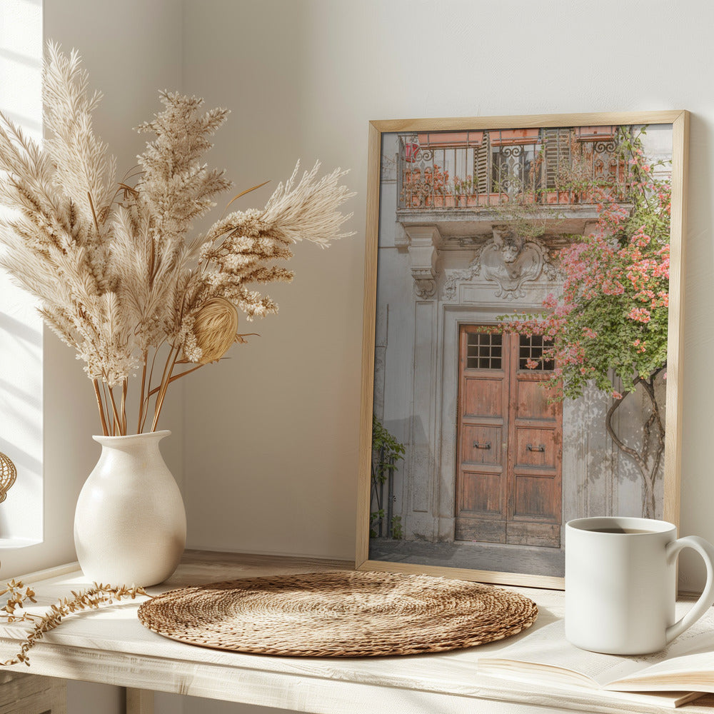 Floral Entry - Stretched Canvas, Poster or Fine Art Print I Heart Wall Art