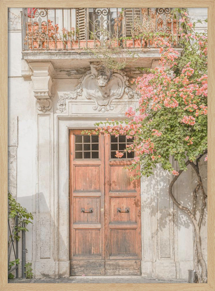 Floral Entry - Stretched Canvas, Poster or Fine Art Print I Heart Wall Art