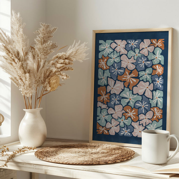 Floral Harmony - Stretched Canvas, Poster or Fine Art Print I Heart Wall Art