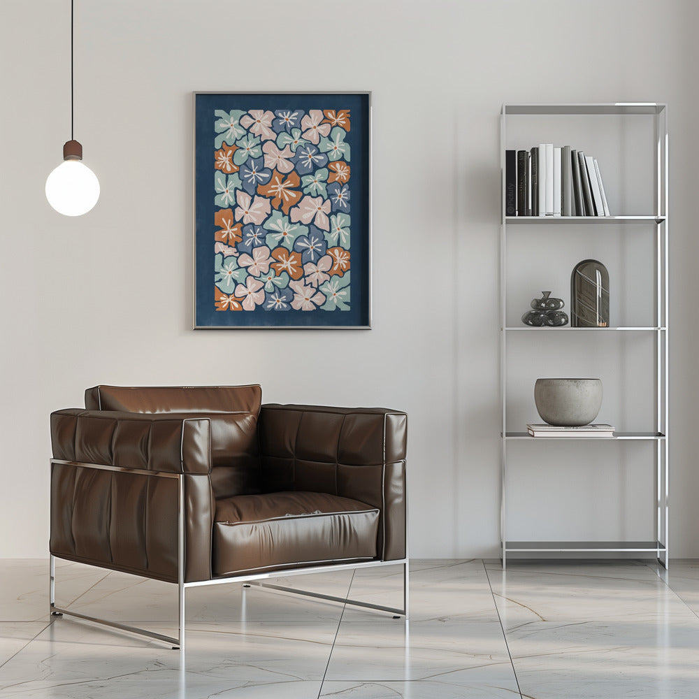 Floral Harmony - Stretched Canvas, Poster or Fine Art Print I Heart Wall Art