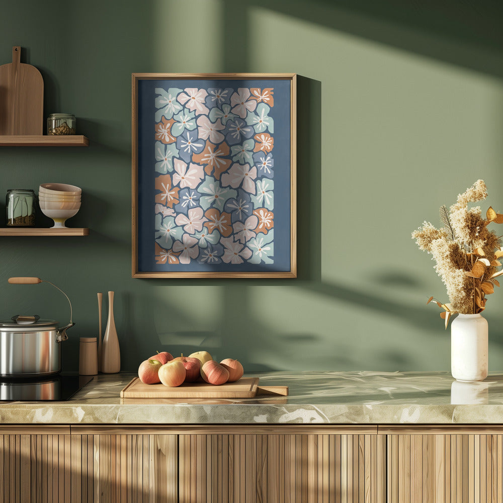 Floral Harmony - Stretched Canvas, Poster or Fine Art Print I Heart Wall Art