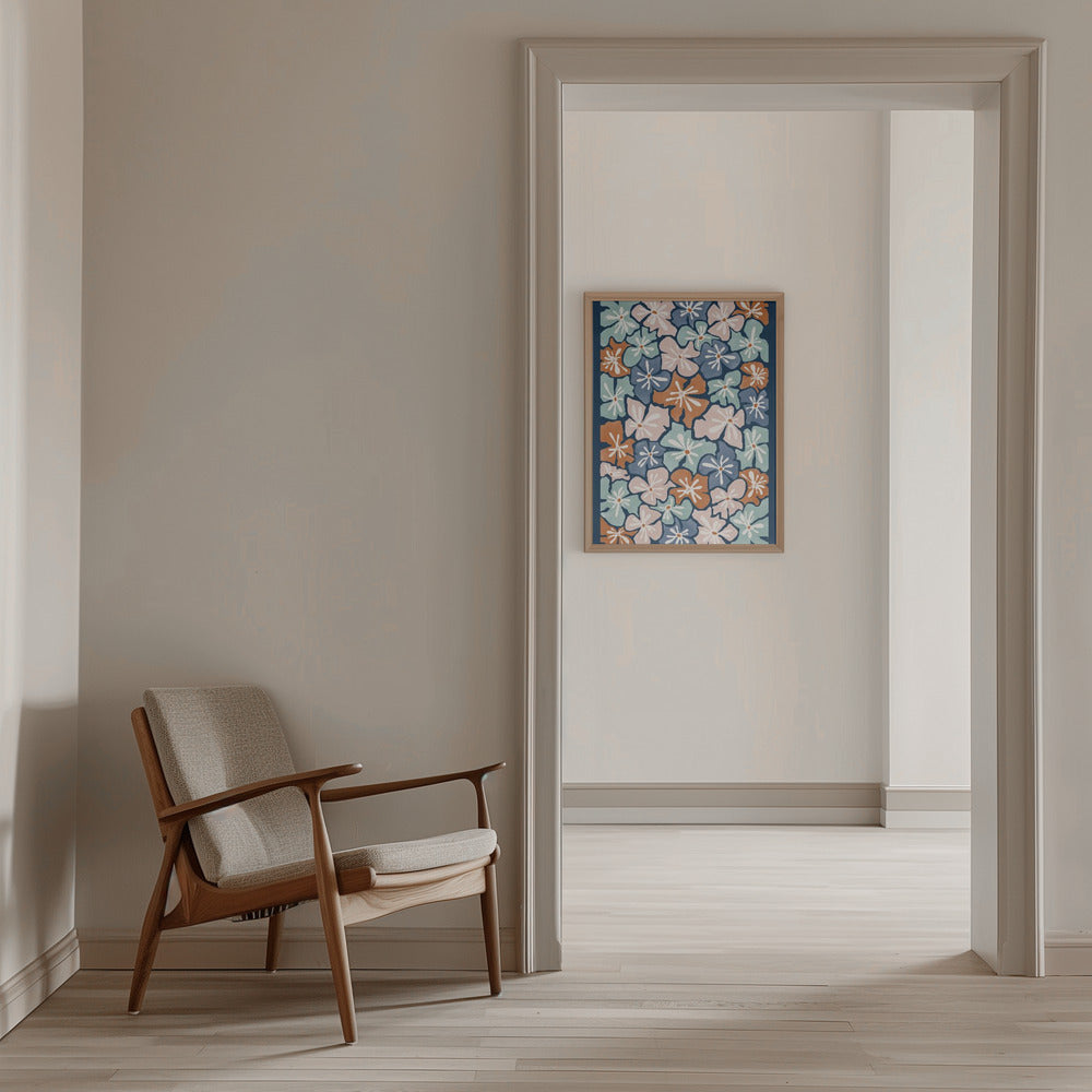 Floral Harmony - Stretched Canvas, Poster or Fine Art Print I Heart Wall Art