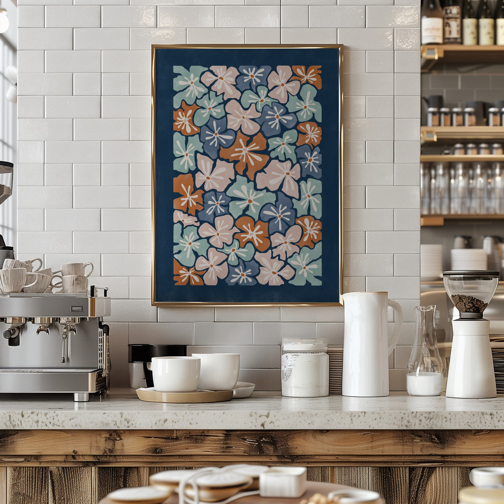 Floral Harmony - Stretched Canvas, Poster or Fine Art Print I Heart Wall Art