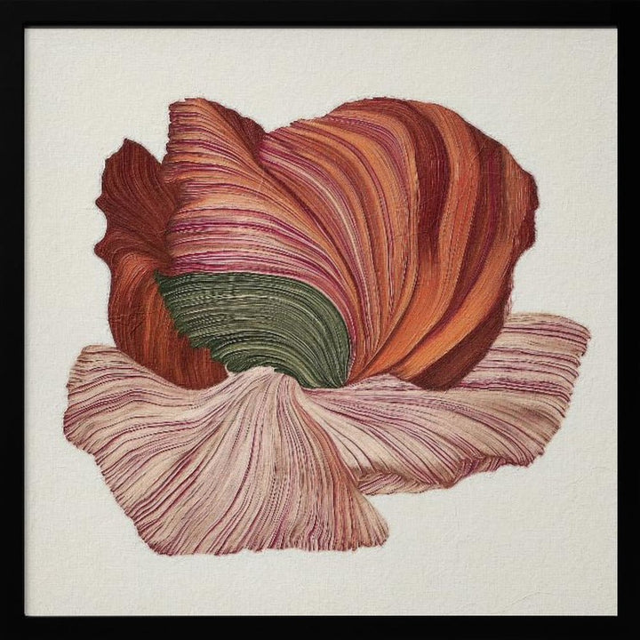 Floral lines I - Square Stretched Canvas, Poster or Fine Art Print - I Heart Wall Art - Poster Print, Canvas Print or Framed Art Print