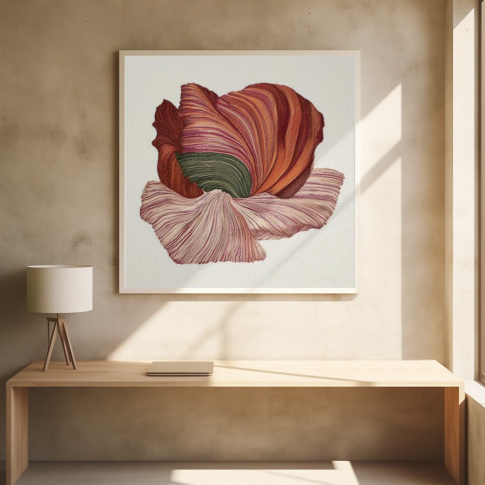 Floral lines I - Square Stretched Canvas, Poster or Fine Art Print - I Heart Wall Art - Poster Print, Canvas Print or Framed Art Print