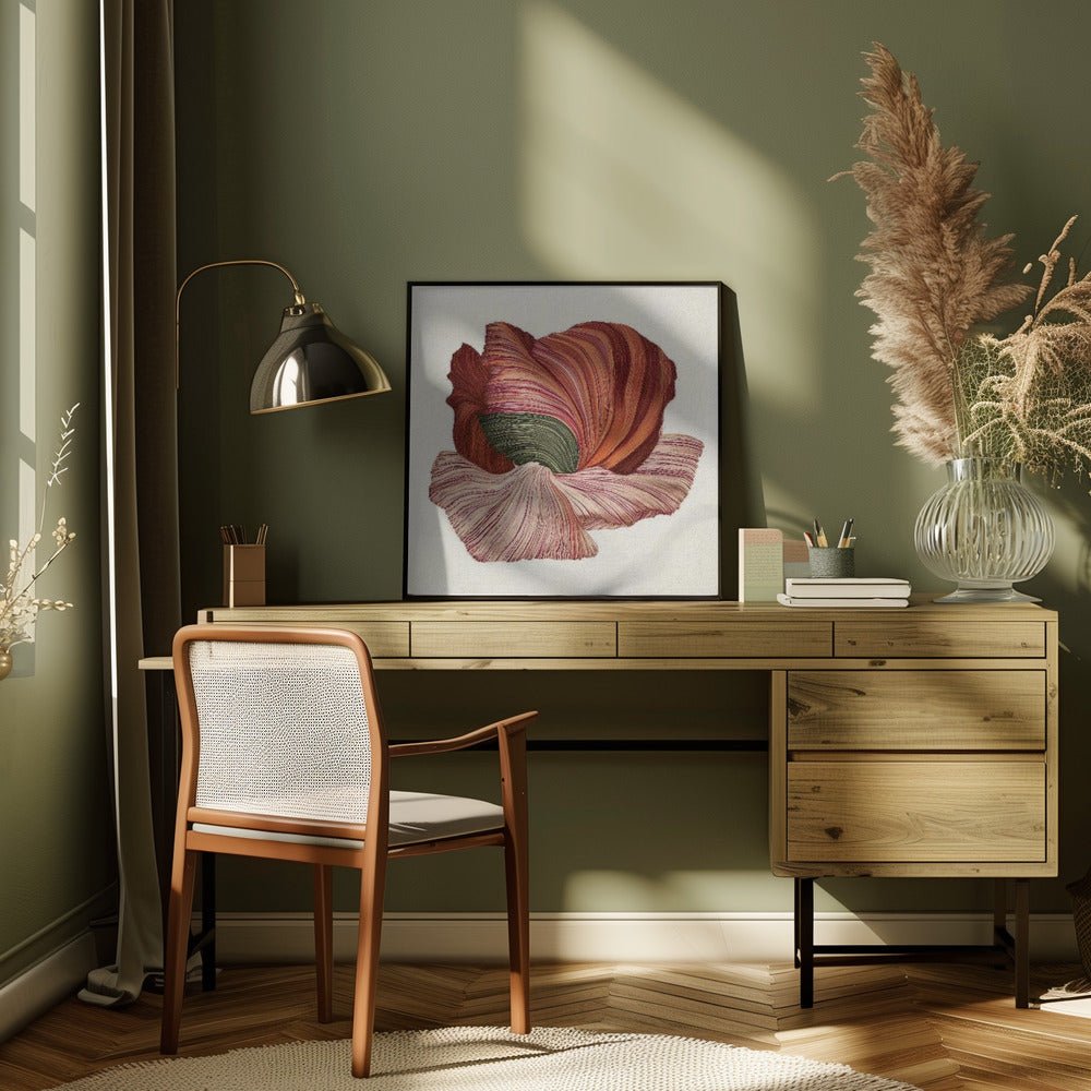 Floral lines I - Square Stretched Canvas, Poster or Fine Art Print - I Heart Wall Art - Poster Print, Canvas Print or Framed Art Print