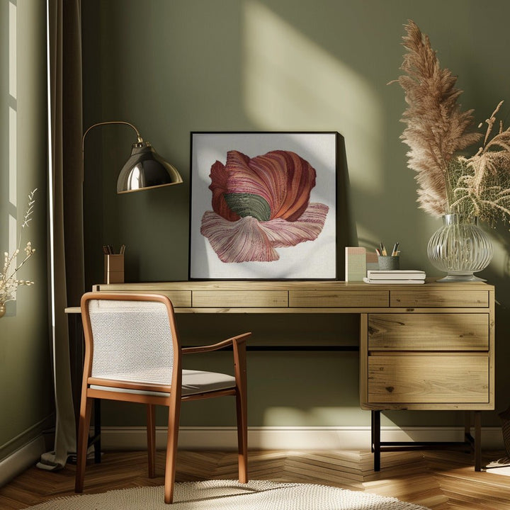 Floral lines I - Square Stretched Canvas, Poster or Fine Art Print - I Heart Wall Art - Poster Print, Canvas Print or Framed Art Print