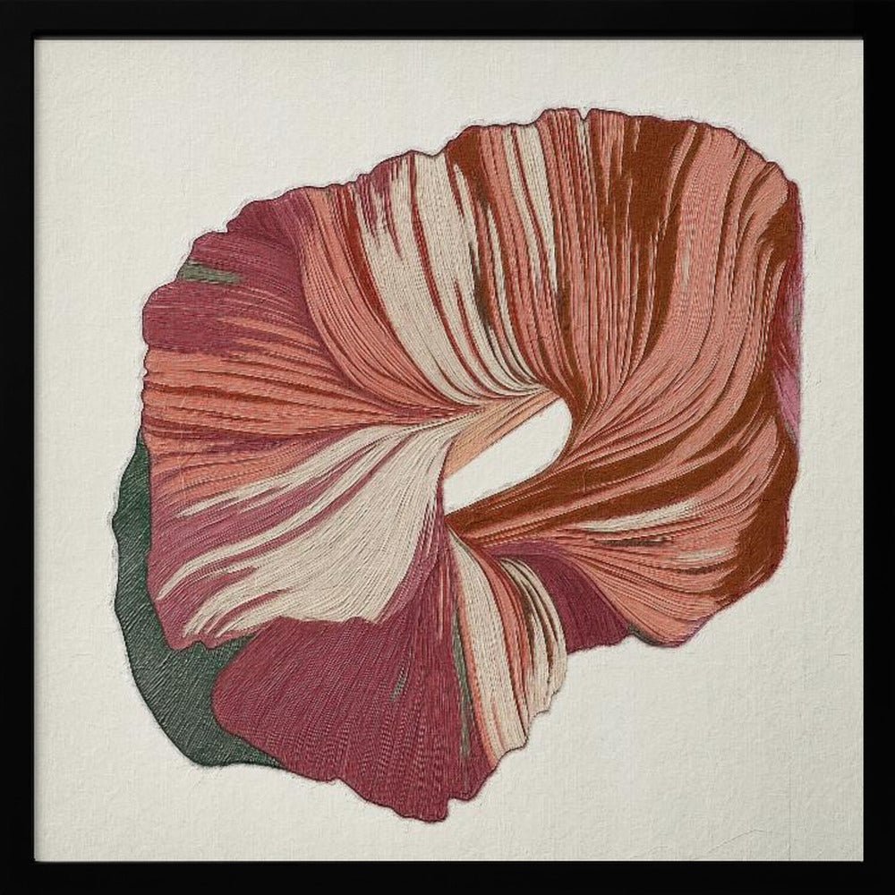 Floral Lines II - Square Stretched Canvas, Poster or Fine Art Print - I Heart Wall Art - Poster Print, Canvas Print or Framed Art Print