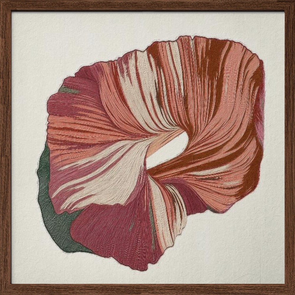 Floral Lines II - Square Stretched Canvas, Poster or Fine Art Print - I Heart Wall Art - Poster Print, Canvas Print or Framed Art Print