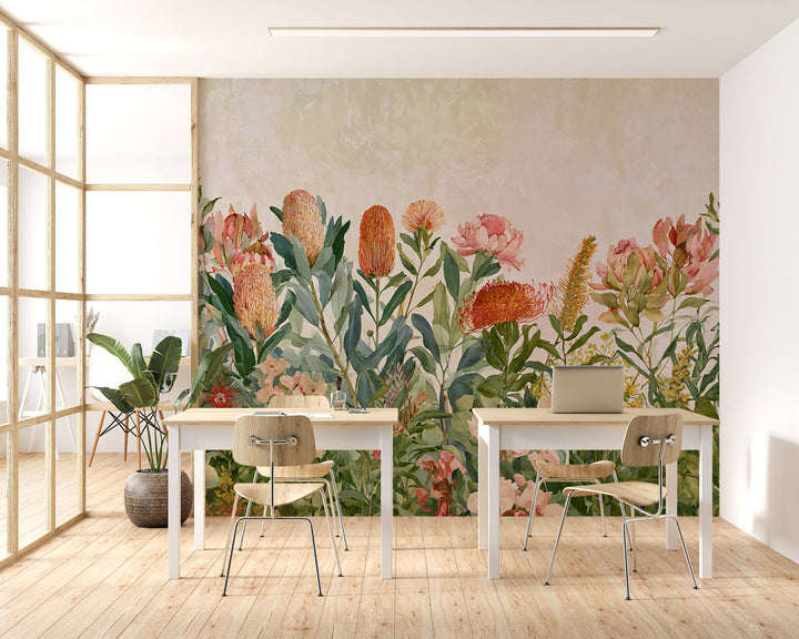 Floral Rhapsody- Peel and Stick Premium Wallpaper Mural