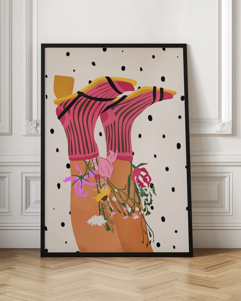 Floral Step Delight - Stretched Canvas or Fine Art Print - I Heart Wall Art - Poster Print, Canvas Print or Framed Art Print