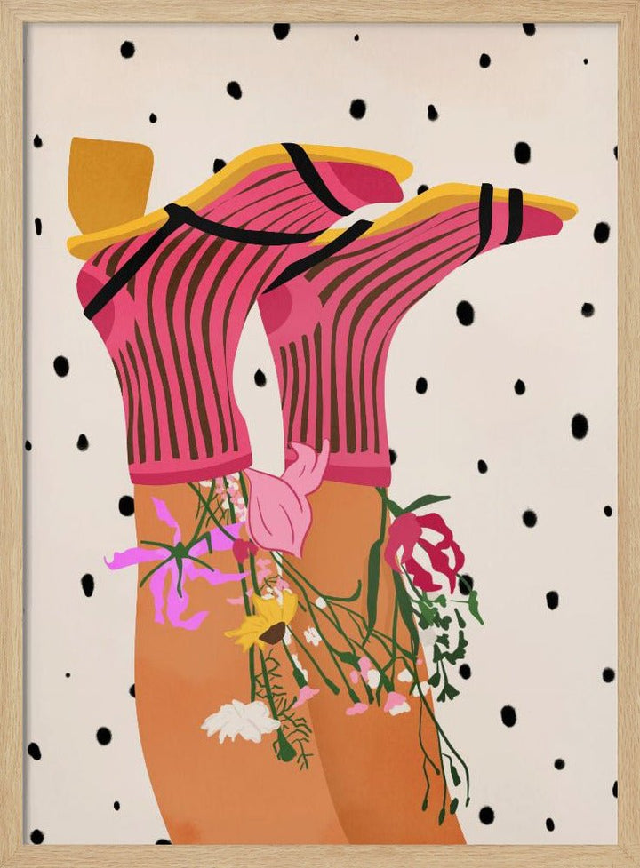 Floral Step Delight - Stretched Canvas or Fine Art Print - I Heart Wall Art - Poster Print, Canvas Print or Framed Art Print