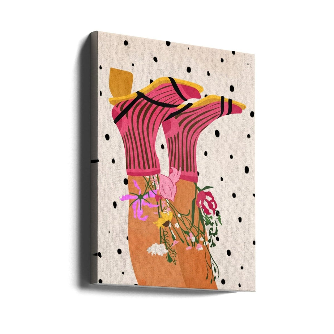 Floral Step Delight - Stretched Canvas or Fine Art Print - I Heart Wall Art - Poster Print, Canvas Print or Framed Art Print