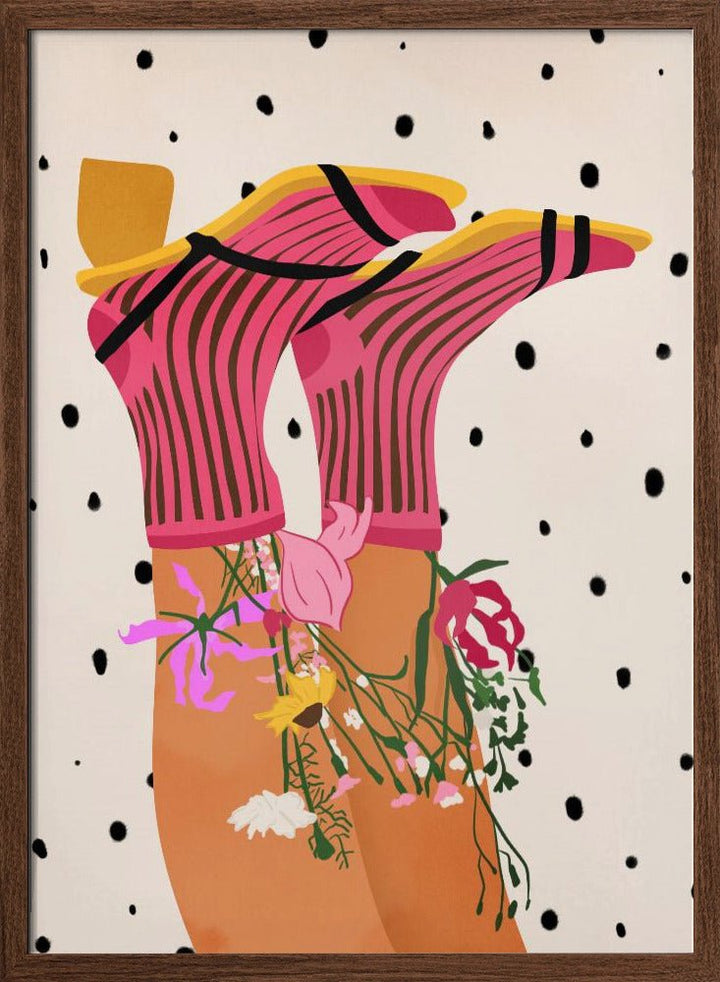 Floral Step Delight - Stretched Canvas or Fine Art Print - I Heart Wall Art - Poster Print, Canvas Print or Framed Art Print
