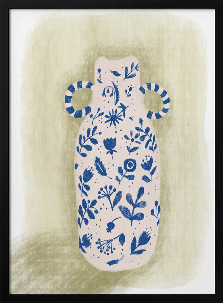FLORAL VASE - Stretched Canvas, Poster or Fine Art Print - I Heart Wall Art - Poster Print, Canvas Print or Framed Art Print