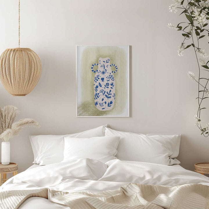 FLORAL VASE - Stretched Canvas, Poster or Fine Art Print - I Heart Wall Art - Poster Print, Canvas Print or Framed Art Print