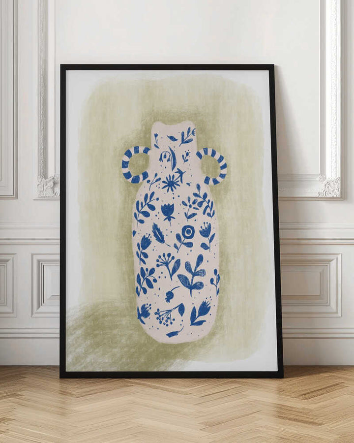 FLORAL VASE - Stretched Canvas, Poster or Fine Art Print - I Heart Wall Art - Poster Print, Canvas Print or Framed Art Print