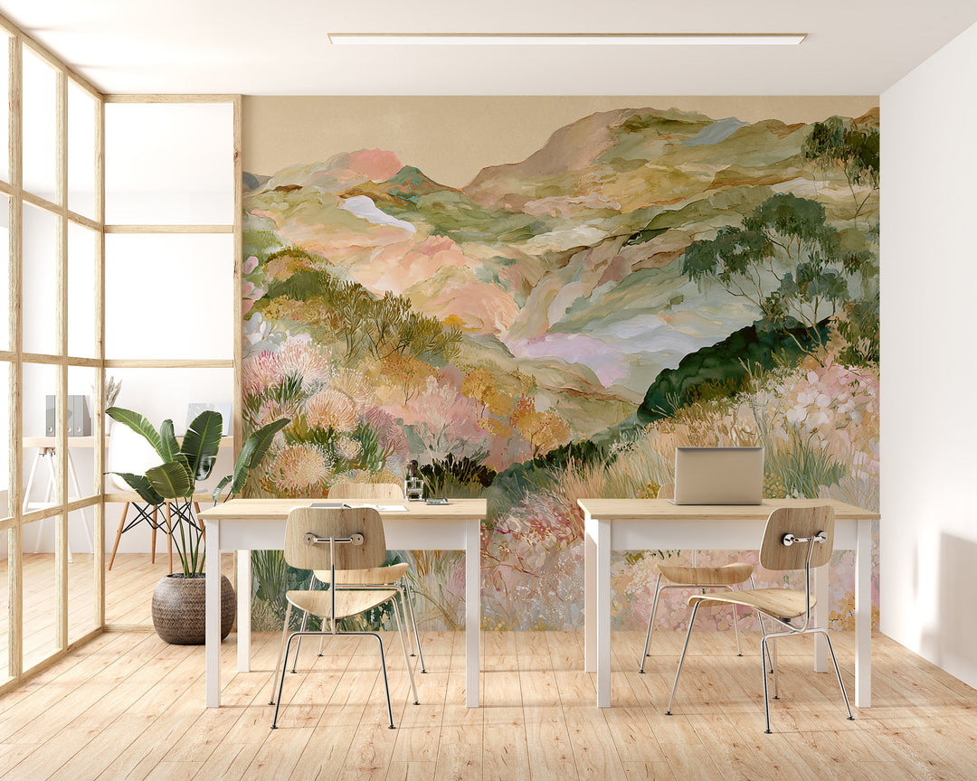 Floral Wanderlust- Peel and Stick Premium Wallpaper Mural