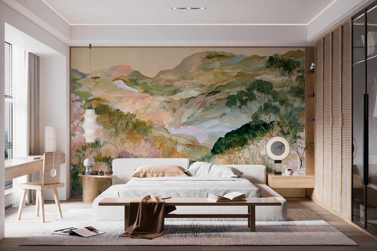 Floral Wanderlust- Peel and Stick Premium Wallpaper Mural