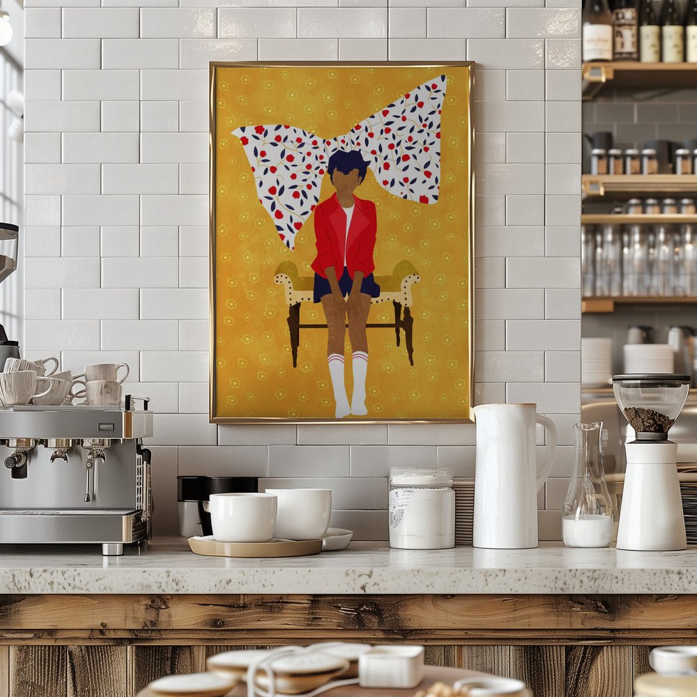 Floral Wings of Youth - Stretched Canvas or Fine Art Print - I Heart Wall Art - Poster Print, Canvas Print or Framed Art Print