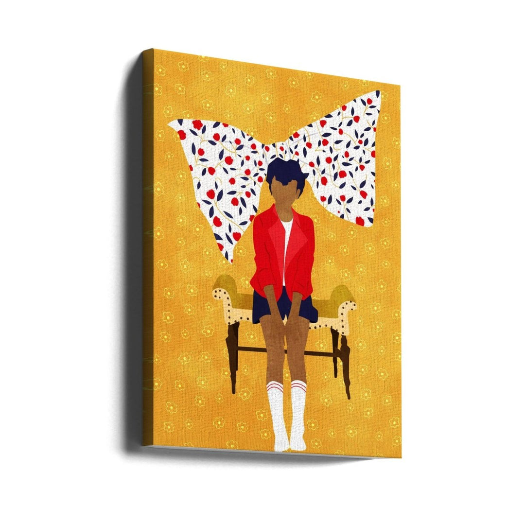 Floral Wings of Youth - Stretched Canvas or Fine Art Print - I Heart Wall Art - Poster Print, Canvas Print or Framed Art Print