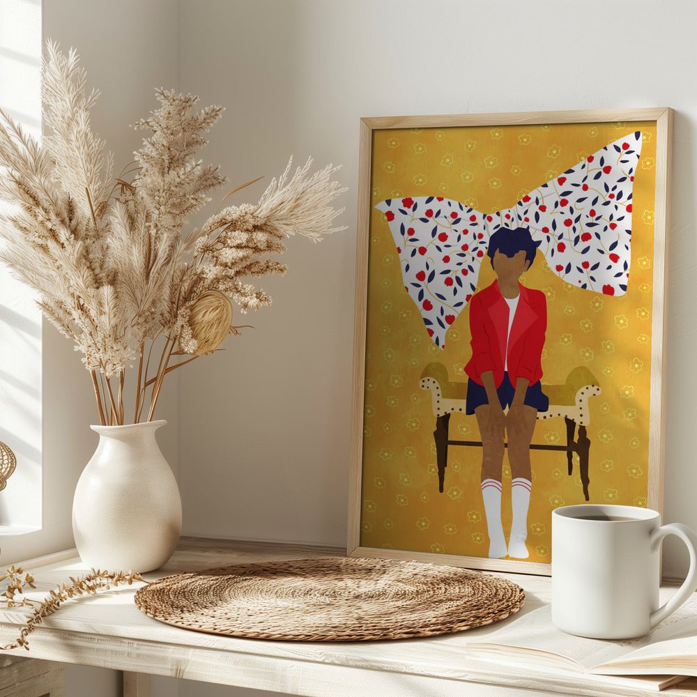 Floral Wings of Youth - Stretched Canvas or Fine Art Print - I Heart Wall Art - Poster Print, Canvas Print or Framed Art Print