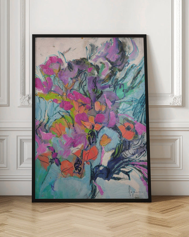 Df840flourish - Stretched Canvas, Poster or Fine Art Print I Heart Wall Art
