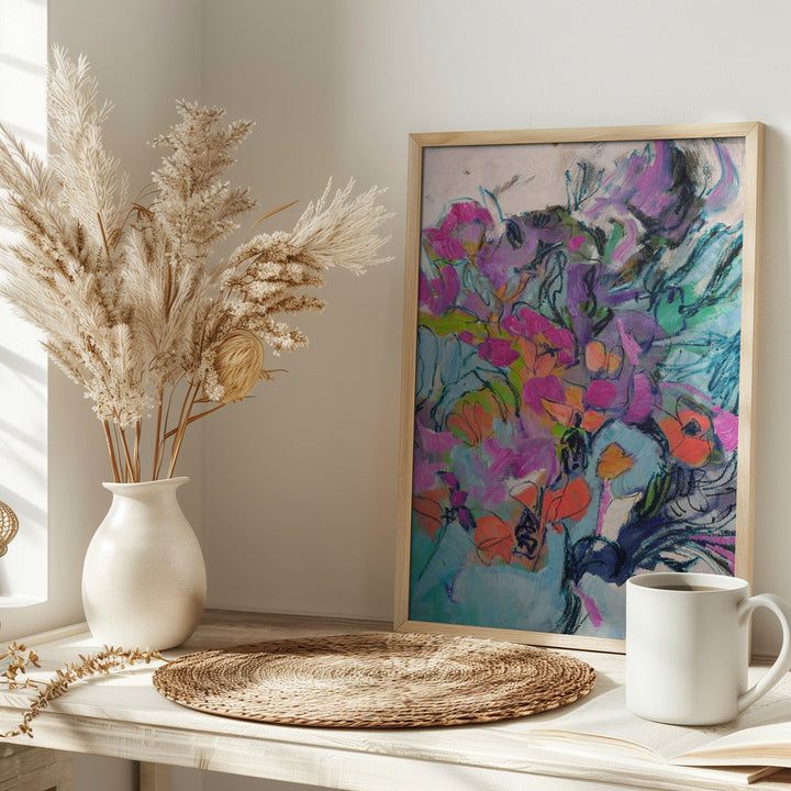 Df840flourish - Stretched Canvas, Poster or Fine Art Print I Heart Wall Art