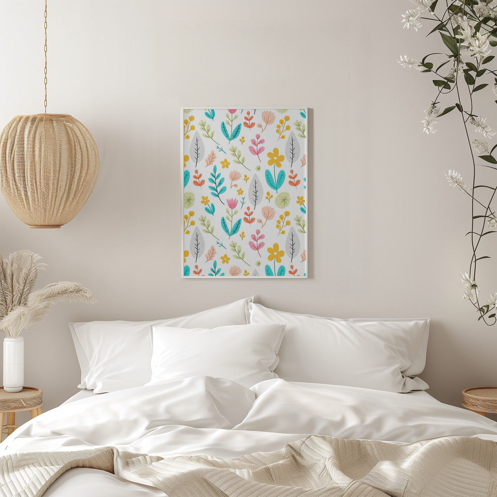 Flourishing Botanicals - Stretched Canvas, Poster or Fine Art Print I Heart Wall Art