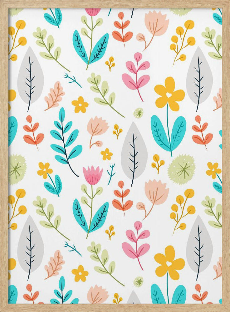Flourishing Botanicals - Stretched Canvas, Poster or Fine Art Print I Heart Wall Art