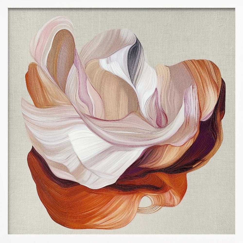 Flow Flower II - Square Stretched Canvas, Poster or Fine Art Print - I Heart Wall Art - Poster Print, Canvas Print or Framed Art Print