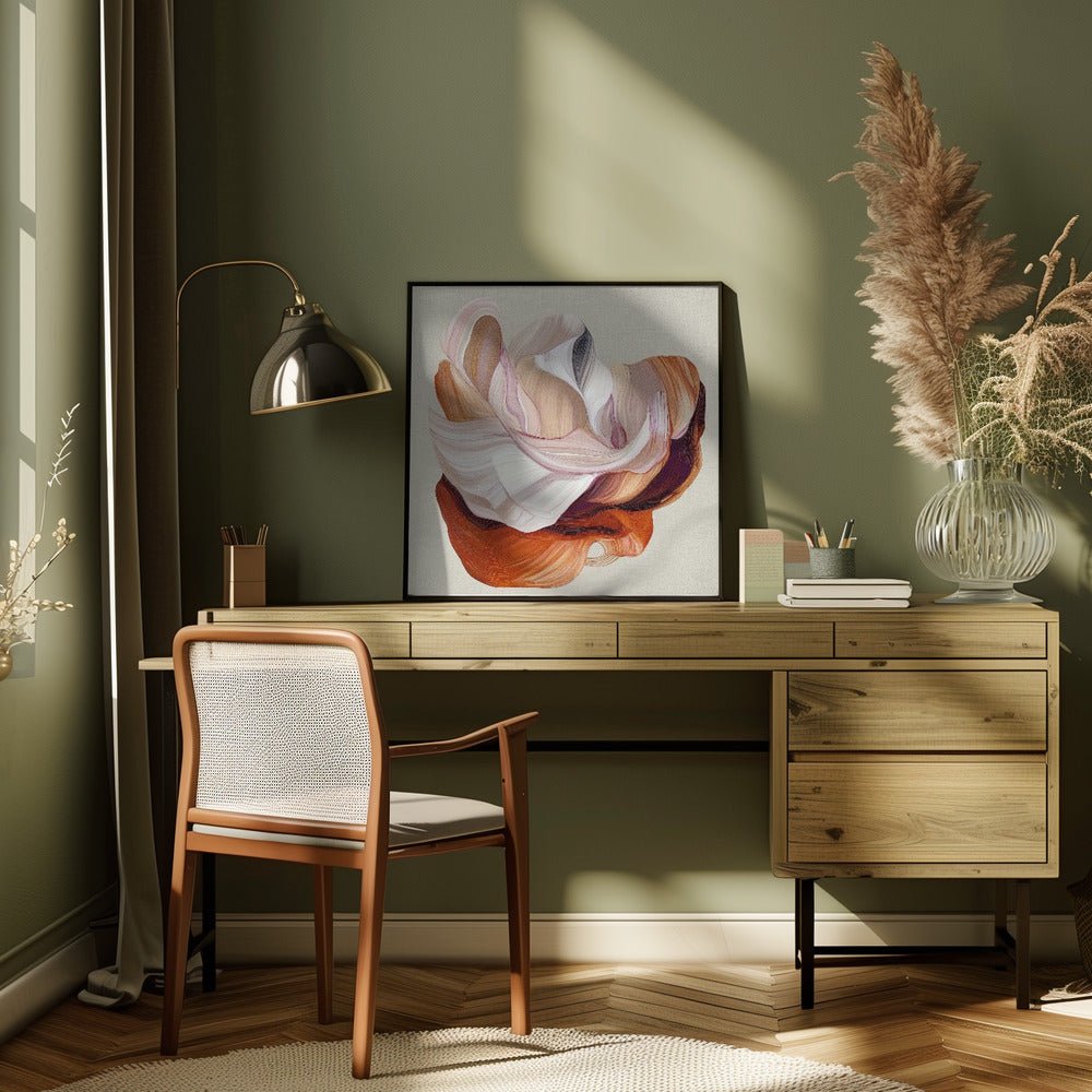 Flow Flower II - Square Stretched Canvas, Poster or Fine Art Print - I Heart Wall Art - Poster Print, Canvas Print or Framed Art Print