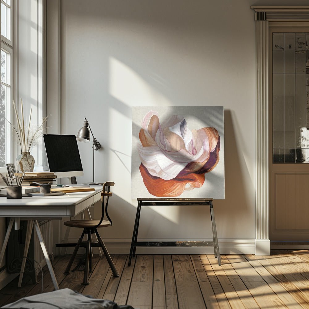Flow Flower II - Square Stretched Canvas, Poster or Fine Art Print - I Heart Wall Art - Poster Print, Canvas Print or Framed Art Print