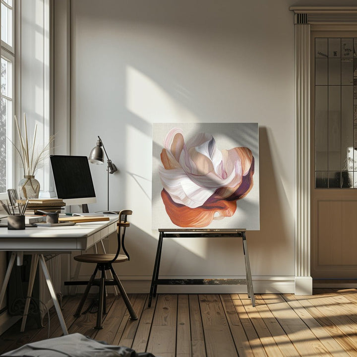 Flow Flower II - Square Stretched Canvas, Poster or Fine Art Print - I Heart Wall Art - Poster Print, Canvas Print or Framed Art Print