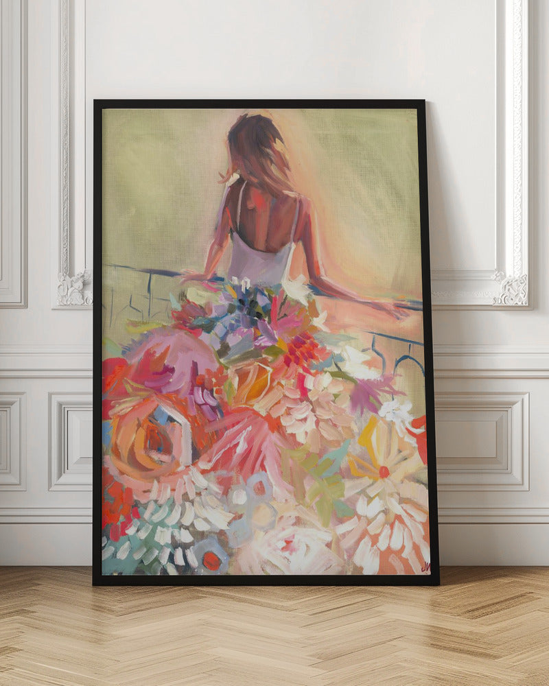 Flower Dress - Stretched Canvas, Poster or Fine Art Print I Heart Wall Art